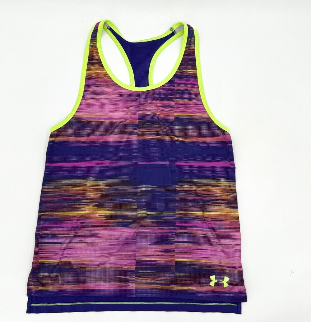 Under Armour Shirt Womens Medium Racerback Tank Athletic Gym 1264544